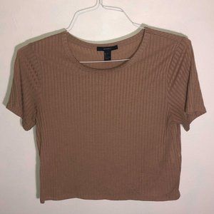 Forever 21 Tan Casual T shirt